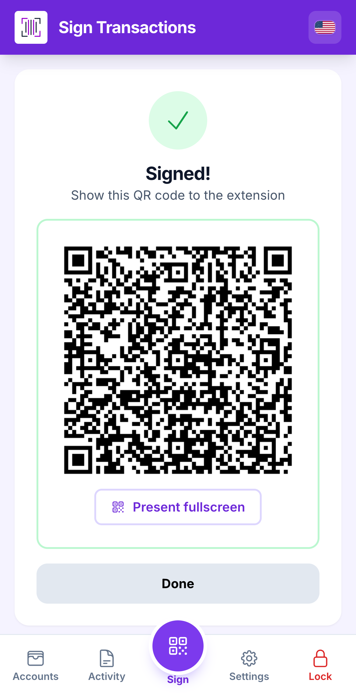 signed qr