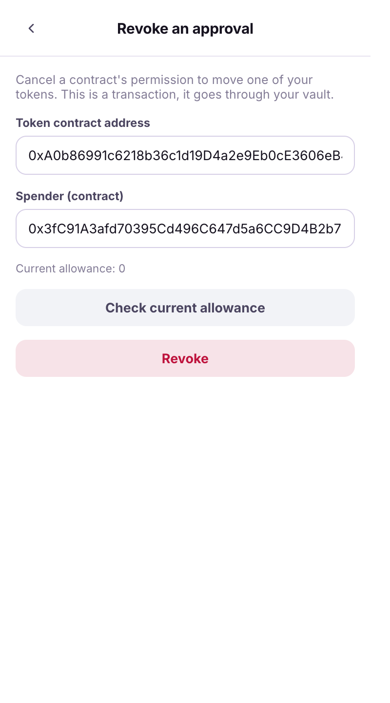 check allowance