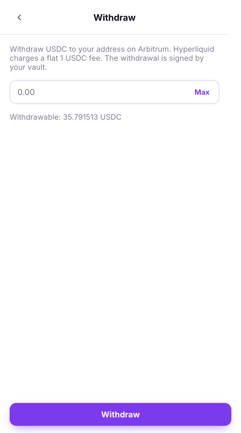 withdraw