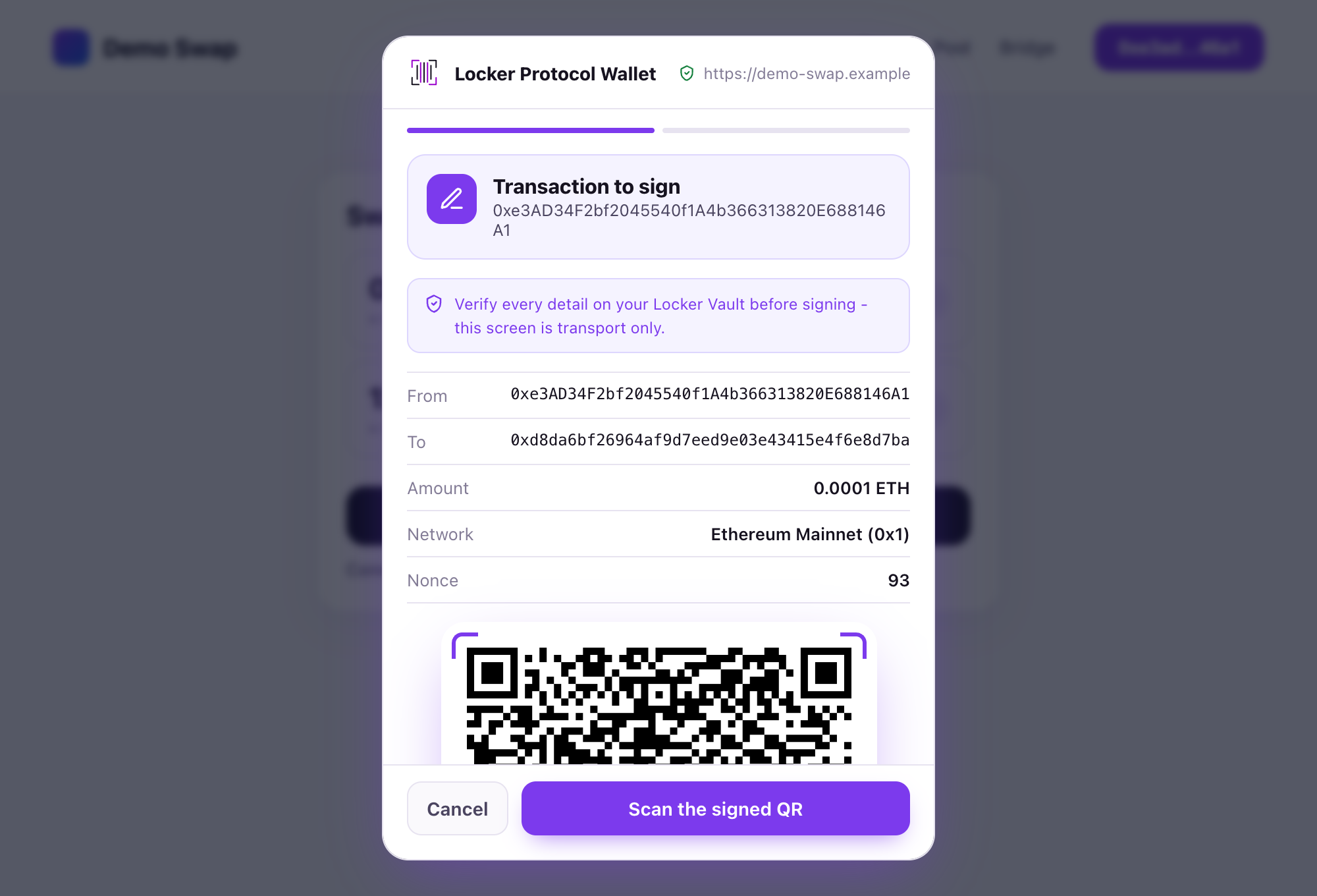 extension shows qr