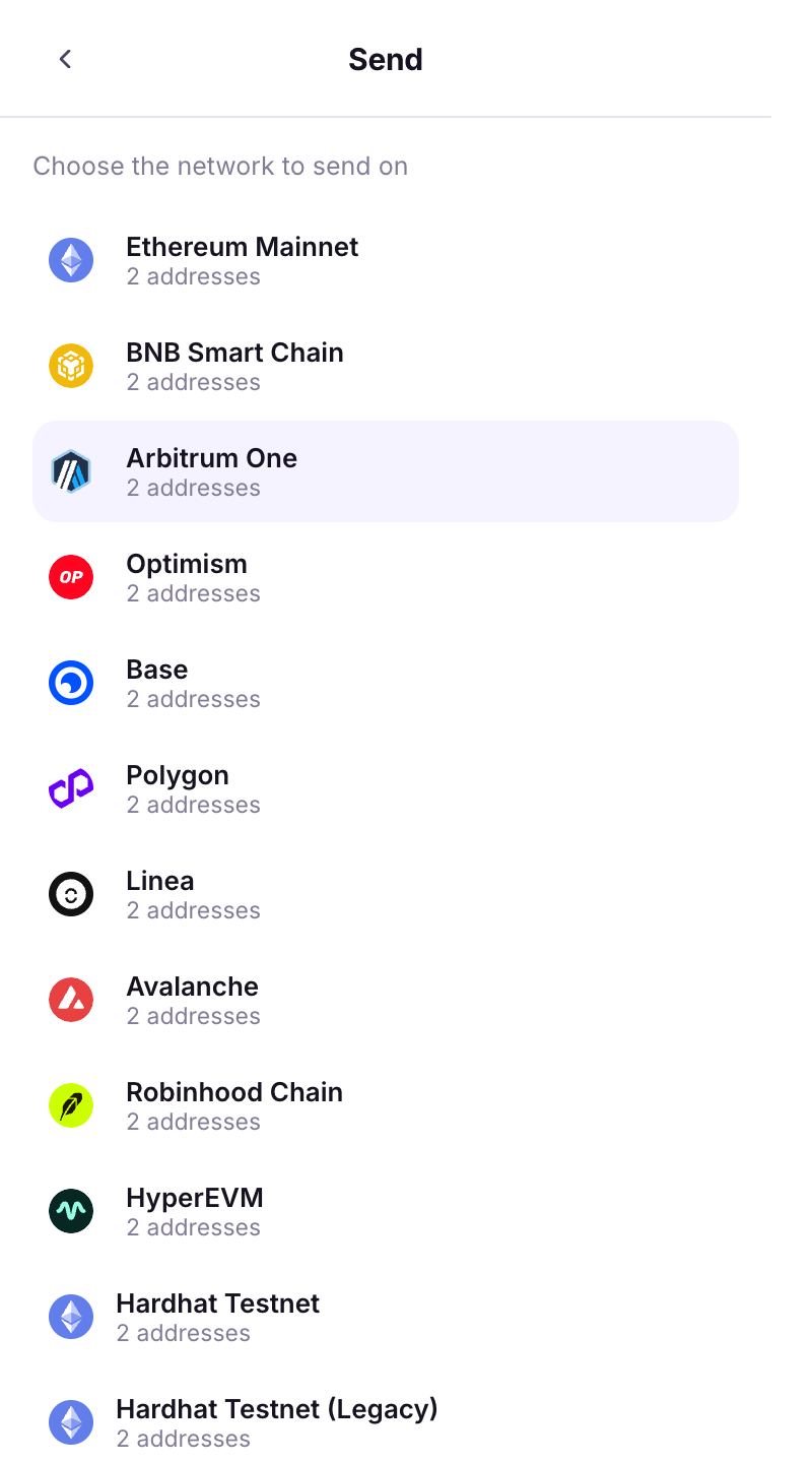 choose network