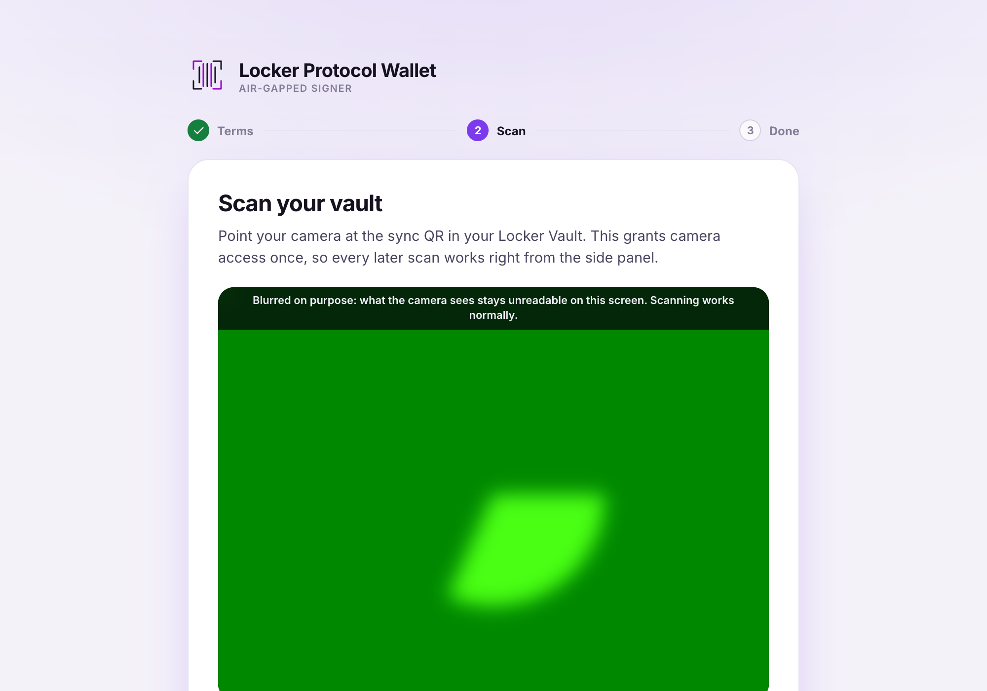 extension onboarding scan