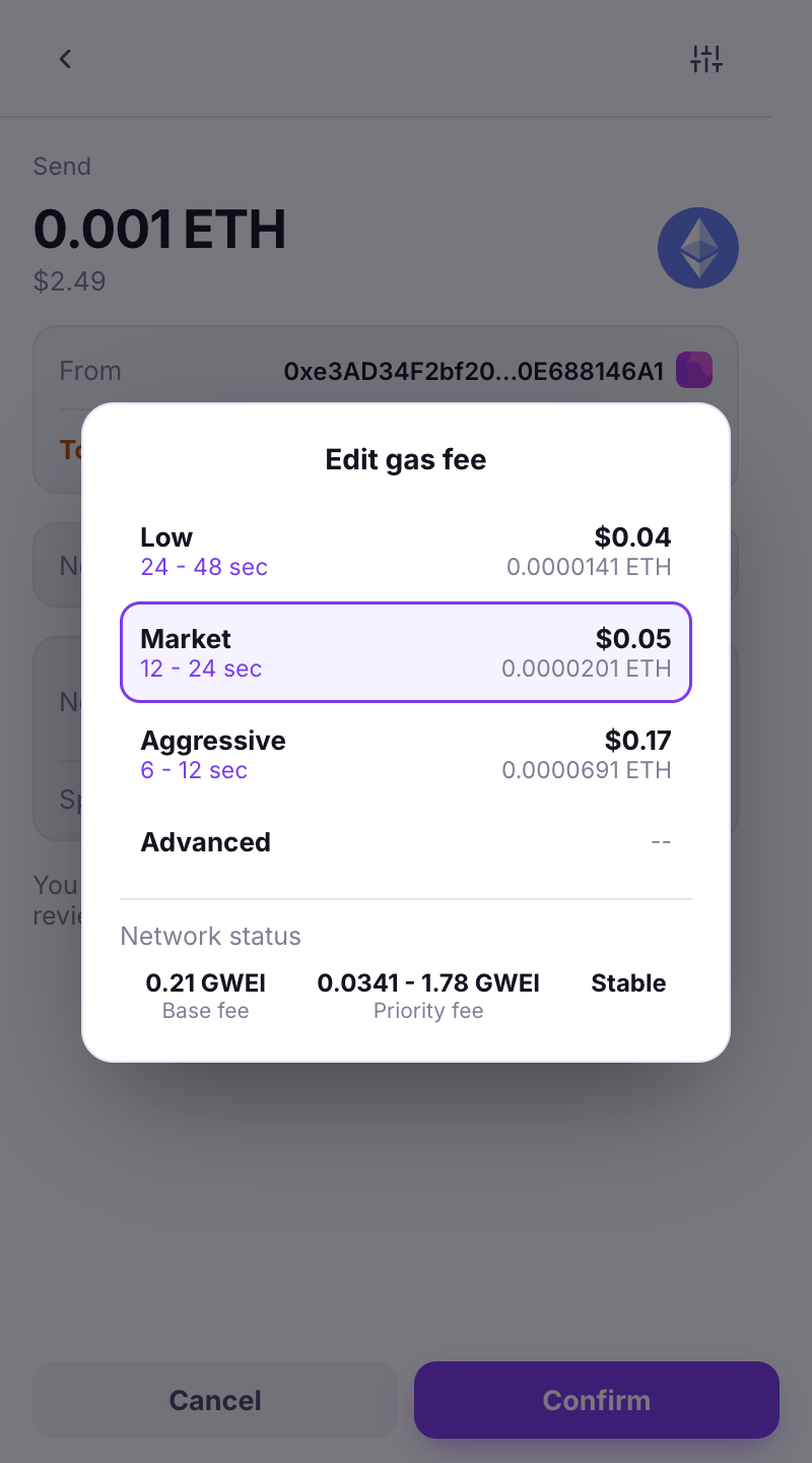 gas options